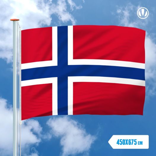 vlag Noorwegen 450x675cm