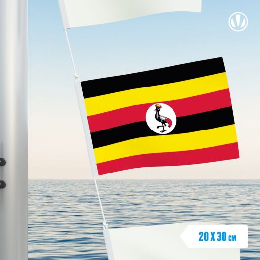 Vlaggetje Oeganda 20x30cm