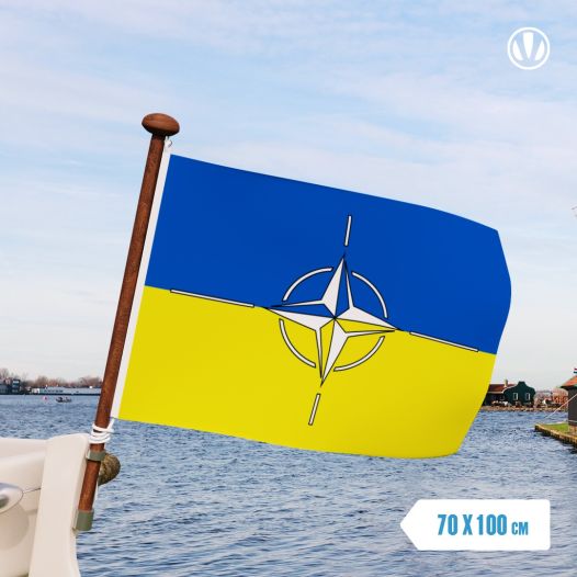 Vlag Oekraine NAVO 100x150 cm Copyright