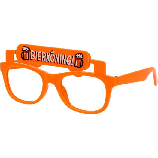 Oranje bril Bierkoning