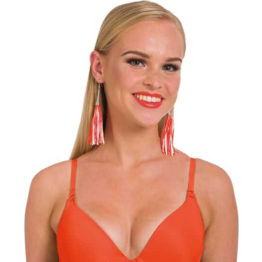 Oranje Oorbellen