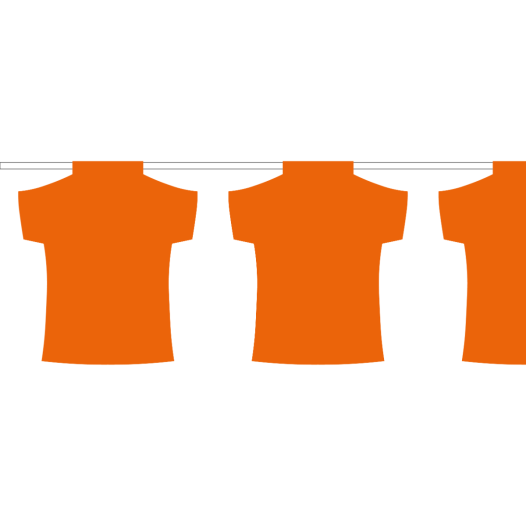 Oranje Shirts slinger - 9 meter