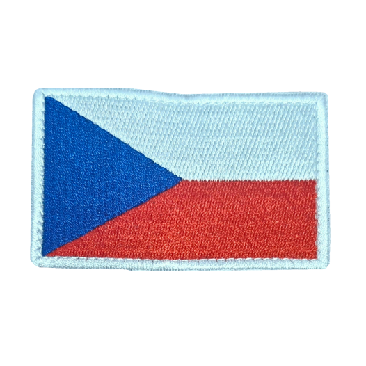 Tsjechische vlag patch voor op kleding