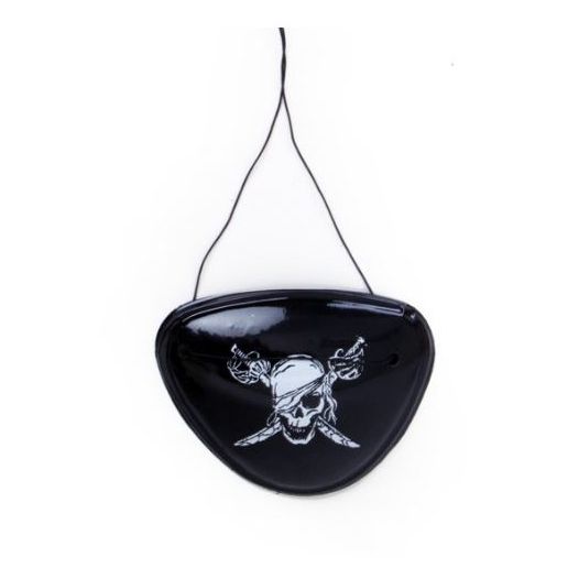 Piraten ooglapje plastic