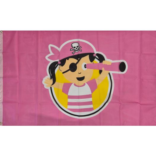 Grote Piratenvlag kind meisje 90x150cm