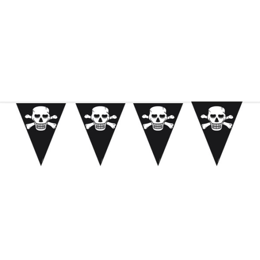 Piraten vlaggenlijn - 6 meter