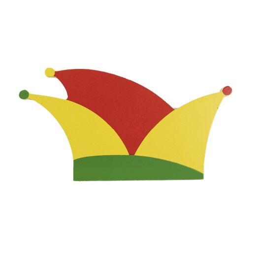 Prinsenmuts rood geel groen Carnaval decoratie
