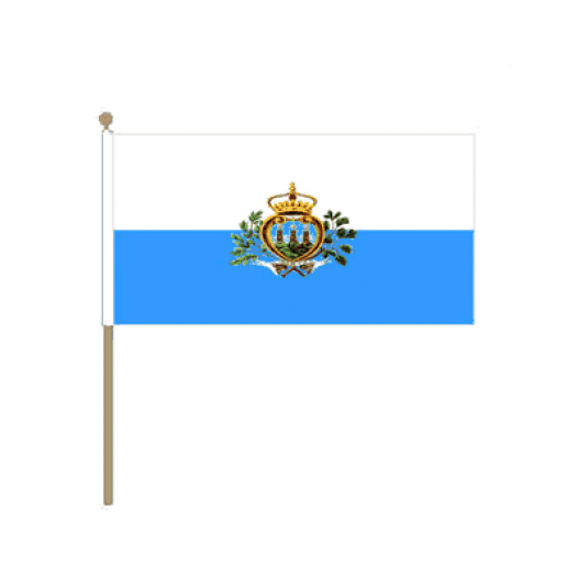 Zwaaivlag San Marino 15x22,5cm | stof