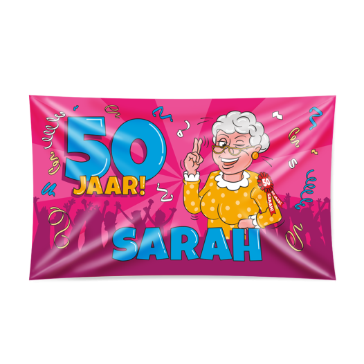 vlag Sarah 50 jaar