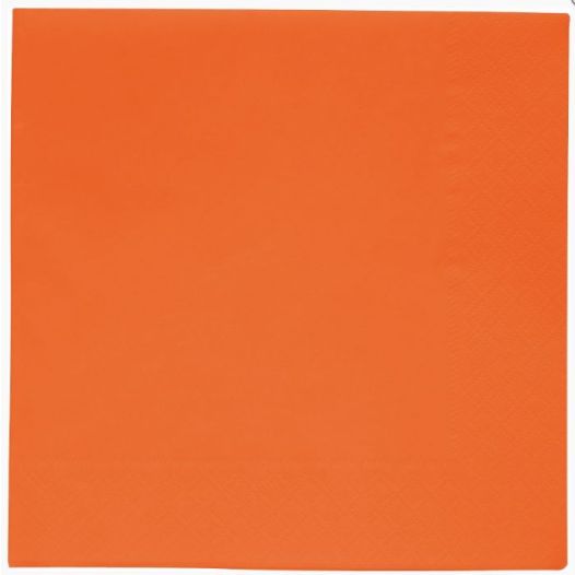 Oranje papieren servetten - 20 stuks