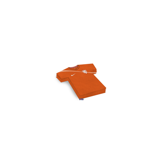 Servetten Oranje voetbal shirtjes