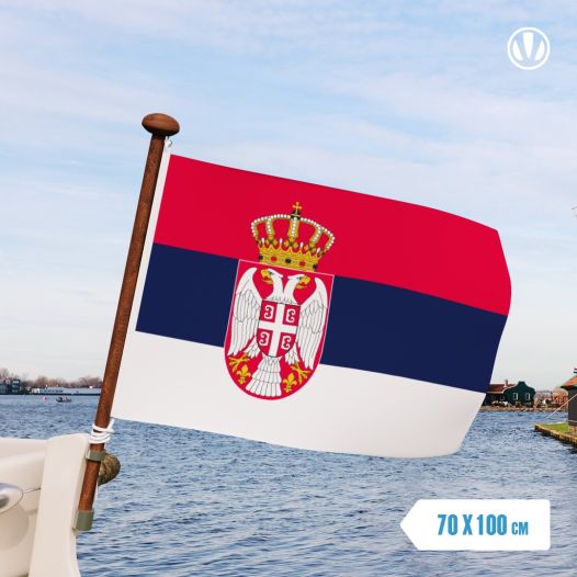 Servische vlag 70x100cm - Spunpoly