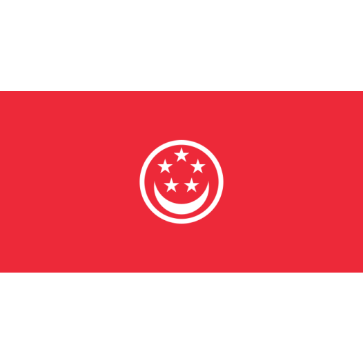 Vlag Singapore koopvaardij 150x225cm - Spunpoly