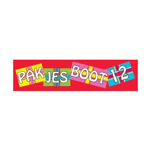 Spandoek pakjesboot 12 voor de Sinterklaas boot 60x240cm - Glanspoly