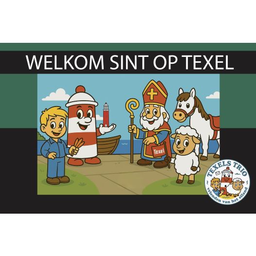 Sinterklaasvlag Texels Trio 100x150 cm