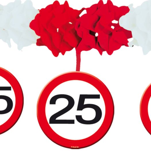 Slinger 25 jaar verkeersbord
