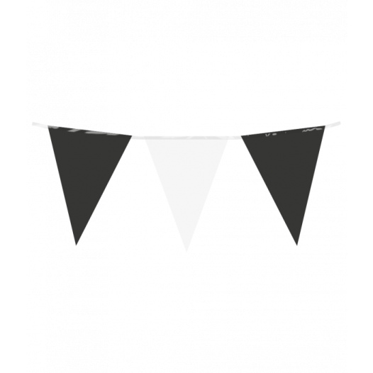 Slinger Zwart Wit - 10 meter | Plastic