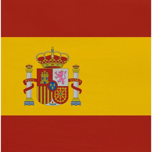 Spanje servetten Spaanse vlag