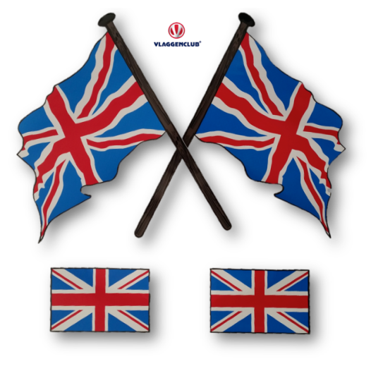 Stickers Britse vlag - 4 stuks (2 varianten)