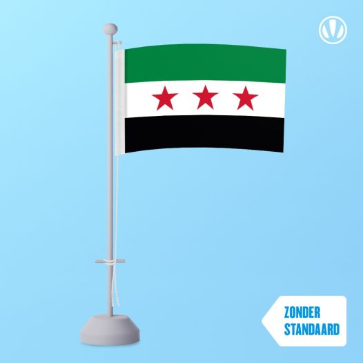 Tafelvlag Syrië Nieuw 10x15cm