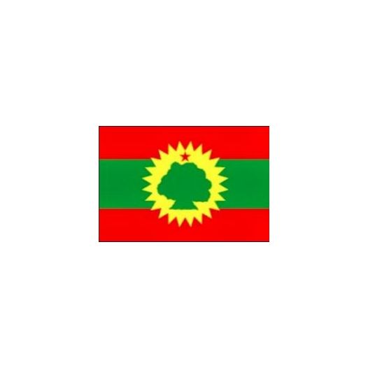 Tafelvlag Ethiopië Oromo Liberation Front 10x15cm