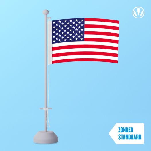 Tafelvlag Amerika 10x15cm vlaggen Amerikaans vlaggetje