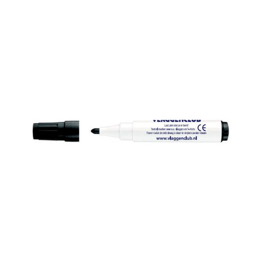 Zwarte textielmarker