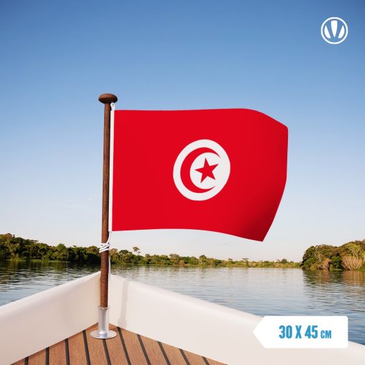 Vlag Tunesië 30x45cm