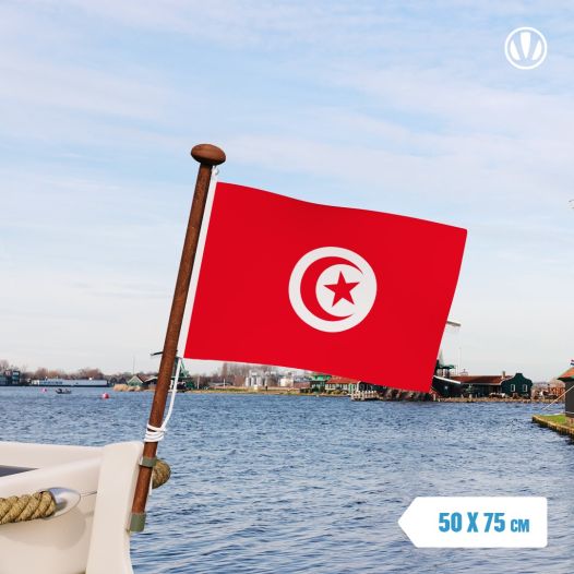 Vlag Tunesië 50x75cm - Spunpoly