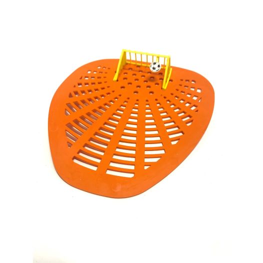 Urinoirmatje met voetbal doel