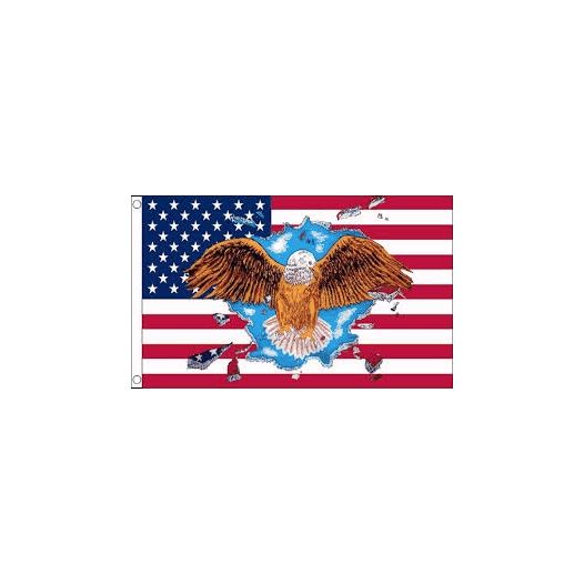 Eagle USA 90x150cm Amerikaanse vlag