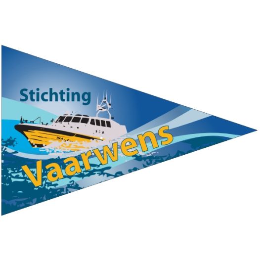 Stichting Vaarwens puntvlag 20x30cm