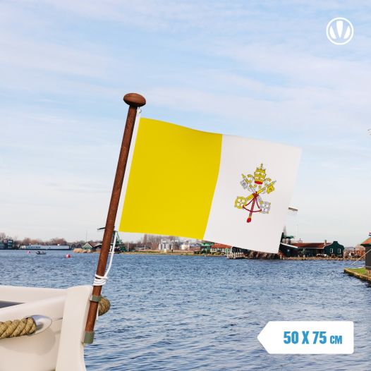 Grote Bootvlag Vaticaanstad 50x75cm