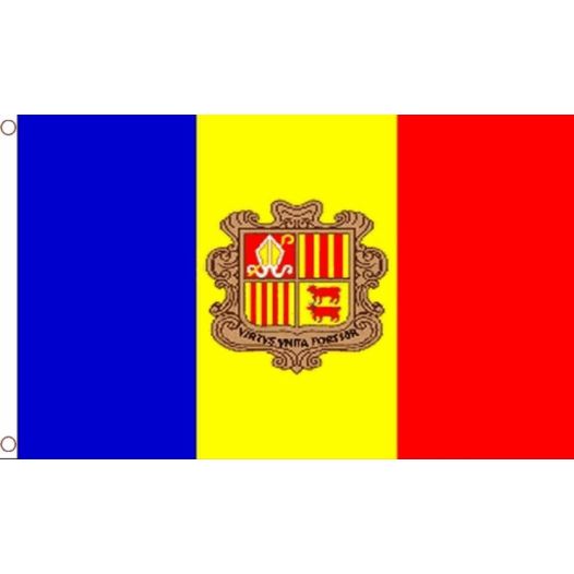 vlag Andorra met wapen 60x90cm | Best Value