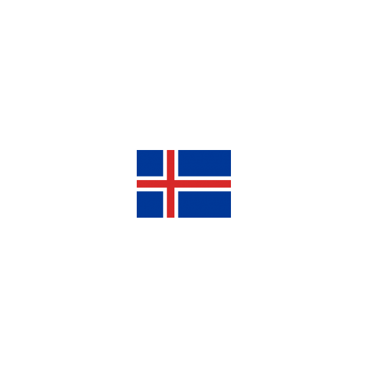 vlag IJsland 30x45cm