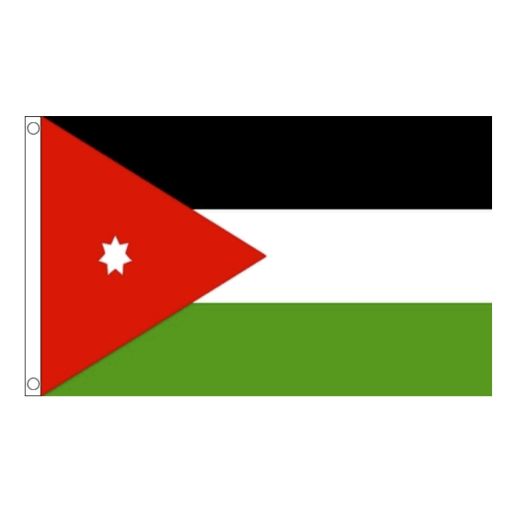 Vlag Jordanie 150x240cm