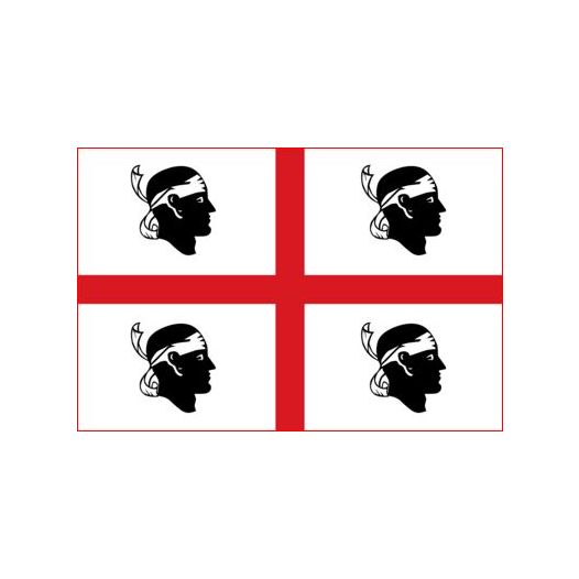 Vlag Sardinie 50x75cm