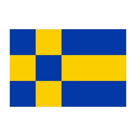 Vlag Tilburg 30x45cm