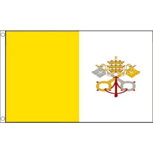 Zwaaivlag Vaticaanstad 30x45cm | stof