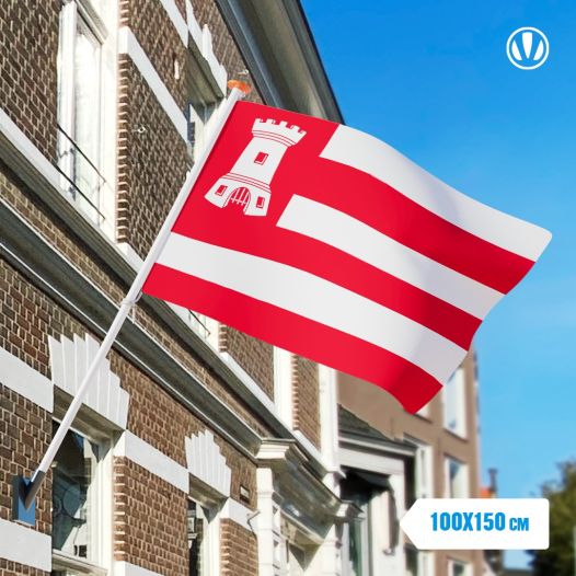 Vlag gemeente Alkmaar 100x150cm | Alkmaarse vlaggen