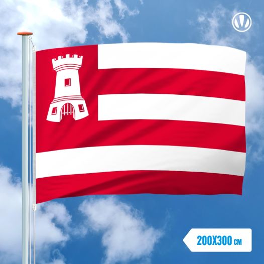 Vlag Alkmaar 200x300cm mastvlag