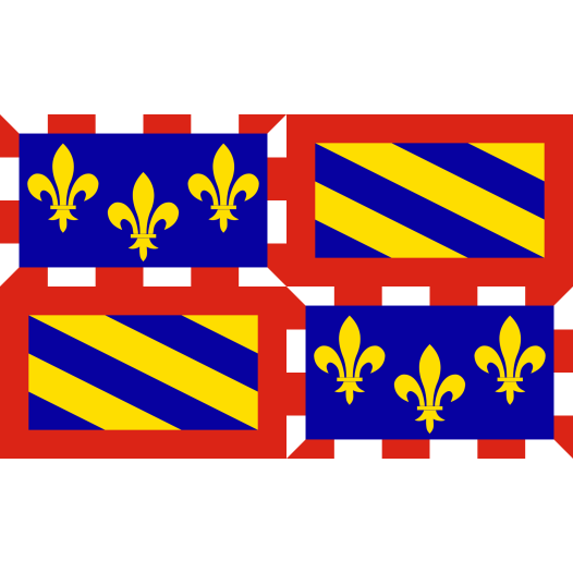 Vlag Bourgondië 150x225cm