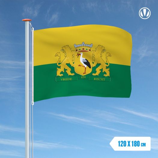 Vlag Den Haag met wapen 120x180cm