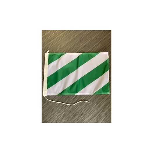 vlag groen/wit 30x45cm