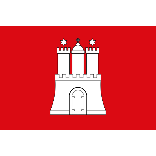 Vlag Hamburg 200x300cm