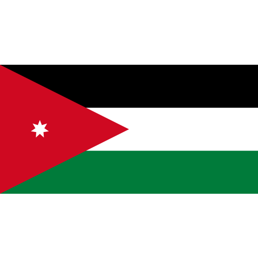 Vlag Jordanië 300x450cm