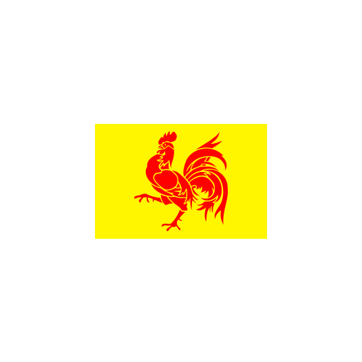 Tafelvlag Wallonië 10x15 cm
