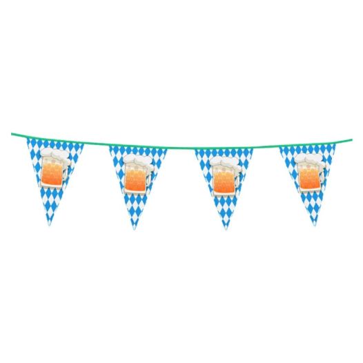 Vlaggenlijn blauw wit Bierpullen - Oktoberfest