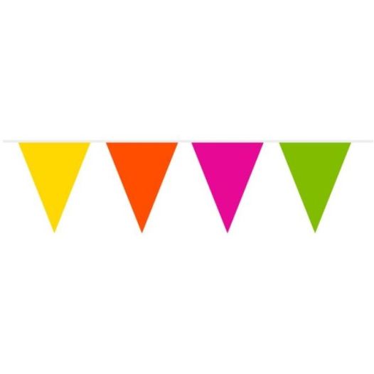 Vlaggenlijn Vrolijke kleuren - 10 meter | Brandvertragend