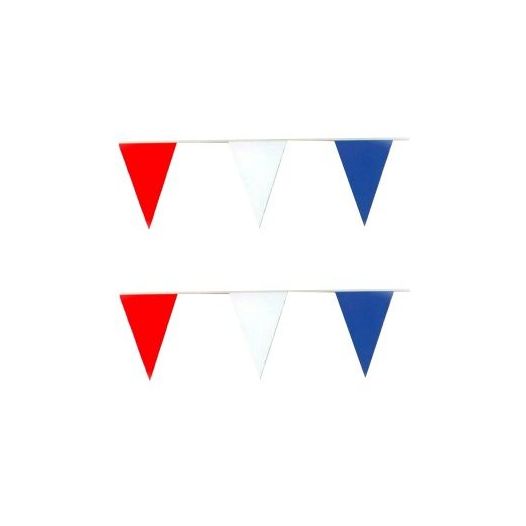 Vlaggenlijn Rood Wit Blauw - 20 meter | Plastic